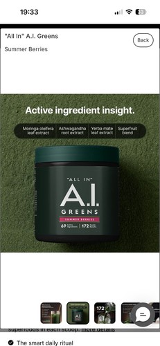 All greens summer - in, berries
