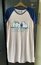 Marks & Spencer - Peanuts / Snoopy Pink / Navy Nightshirt - Age 13-14 Years