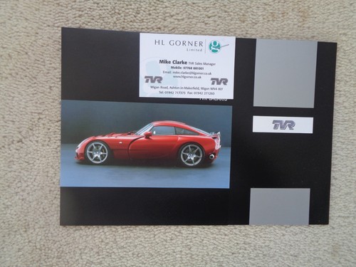 Tvr sagaris sales - sales, brochure