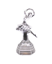 Ballerina Ornament Crystal Glass Figurine Dancer Decorative Homeware