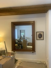 Antique mahogany mirror 19th century Victorian statement piece 1.4 m x 1.7 meter