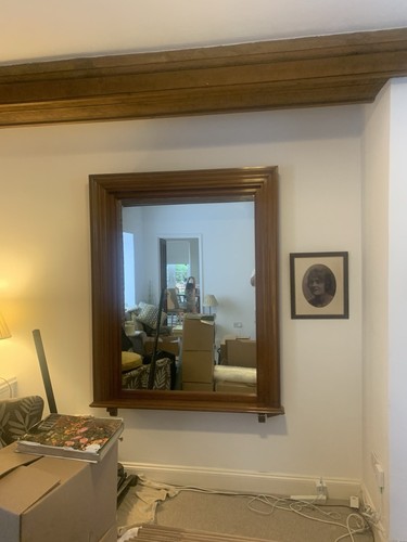Antique mahogany mirror - , 19th