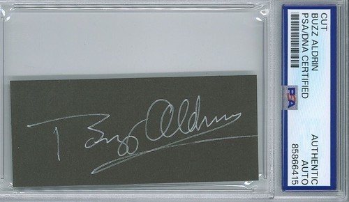 Buzz aldrin signed cut - aldrin,
