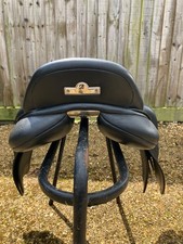 Black Bates gp saddle 17inch m/w with changeable gullet 