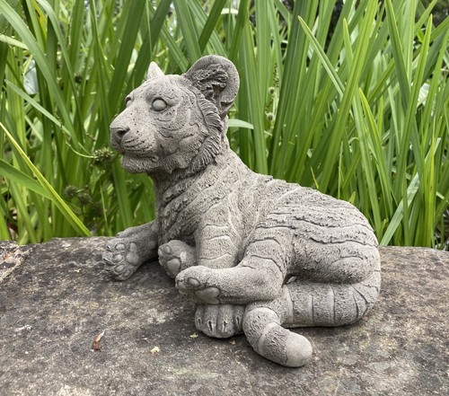 Stone garden lying tiger - lying,