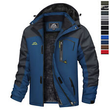 Men's Mountain Ski Snow Jacket Thermal Fleece Winter Wam Hiking Waterproof Coat 