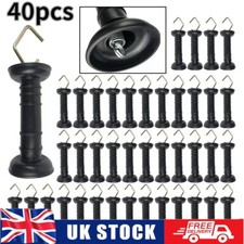 40x Heavy Duty Electric Fence Gate Handle Fencing Internal Spring Arch Hooks UK