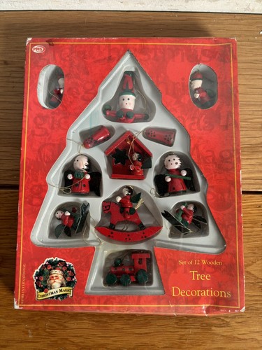 Vintage wooden christmas - wooden,