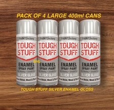 PACK OF 4 LARGE 400ml SILVER