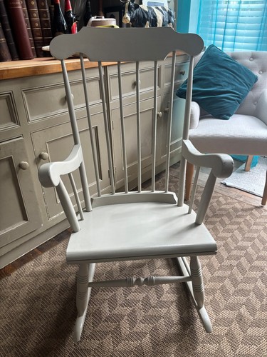 Vintage wooden rocking chair - vintage,