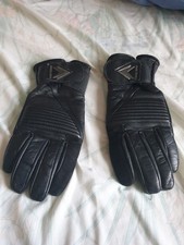 Frank Thomas Motorbike Gloves Mans Small Black Leather