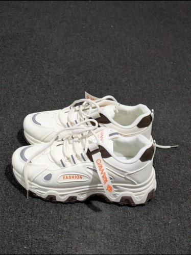 White chunky platform trainers - chunky,