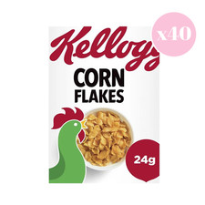 Kellogg's Corn Flakes Single Serve Portion Packs Cereal 24g - X40 Boxes