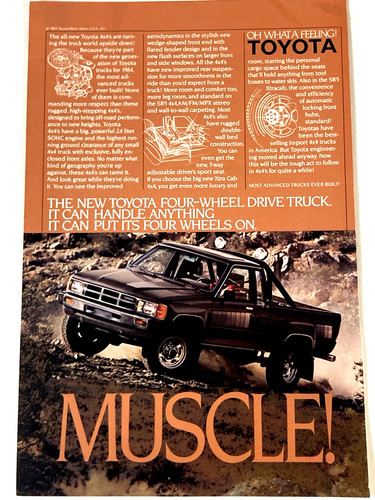 1984 toyota truck - toyota, print