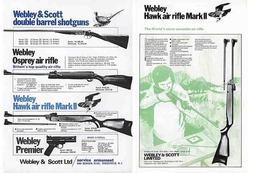 Webley scott c1985 gun and - c1985,
