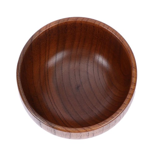 Wooden round bowl natural wood - bowl,