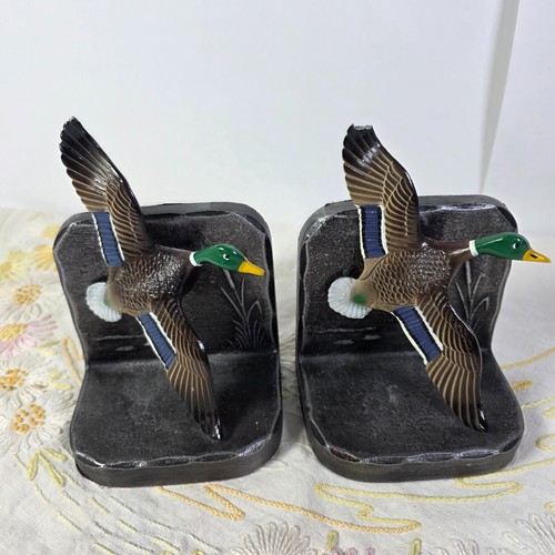 Vintage metal mallard duck - mallard,