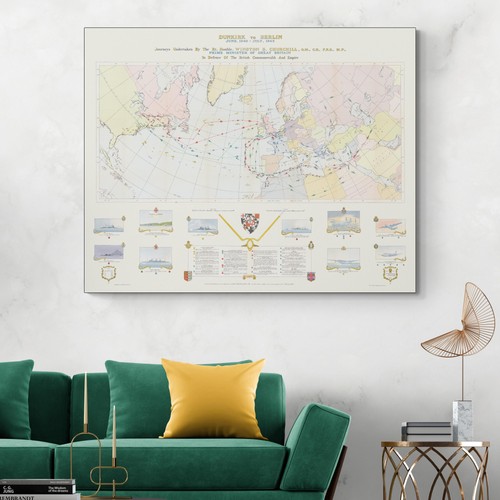 Pictorial map winston - map, of