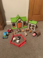 ELC Happyland Farm, Tractor & Trailer, Stables, Paddock, Farmer & Wife, Dog