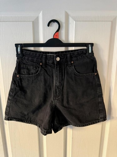Black high waisted denim - black, high-waisted