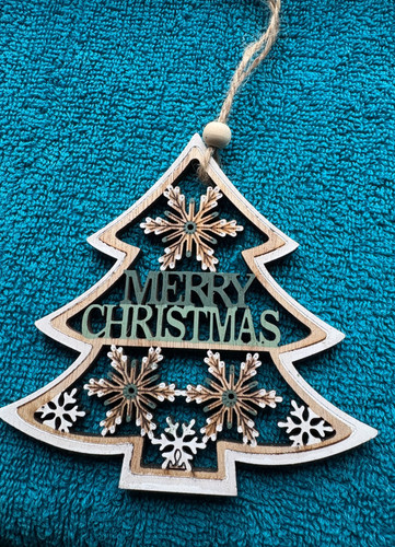 New merry christmas wooden - new, "merry