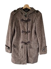 Women’s Vintage Laura Ashley Brown Duffle Coat U.K. Size 14 Great condition