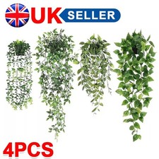 4X Artificial Hanging Plants