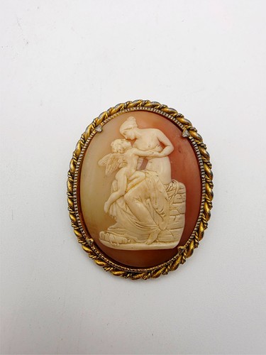 Victorian antique shell - shell, cameo