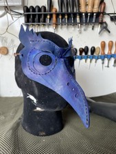 Black Crow Raven Bird Feather Eye Mask for Masquerade Prom Festival Hand Made