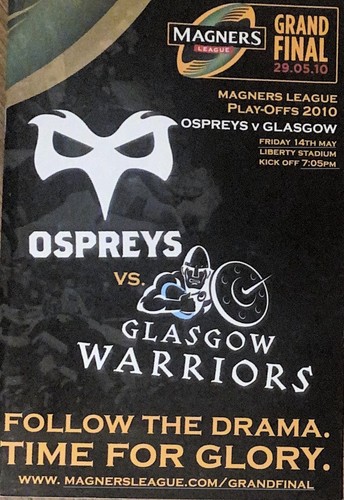 Ospreys glasgow warriors - v,