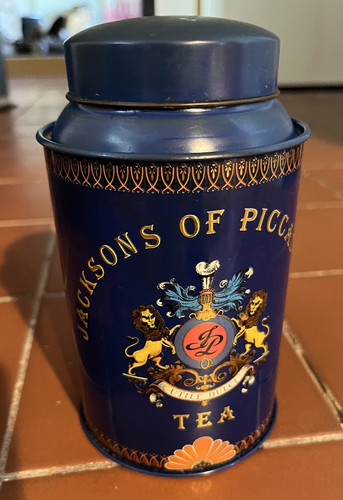 Vintage tea caddy jacksons - vintage,