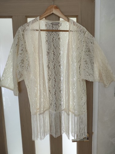 Anthology lace floral kimono - lace,