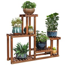 COOGOU Pine Wood Plant Stand