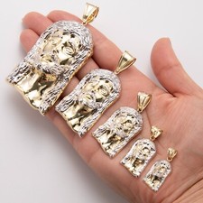 Men's Diamond Cut Jesus Head