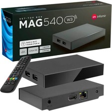 MAG 540w3 Set Top Box 1GB Memory 4K HEVC H 265 Support Linux Wi-Fi ORIGINAL