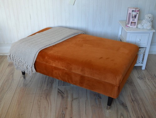 Flat top footstool burnt - footstool, in
