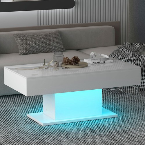 White led coffee table high - led,