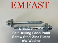 6.3mm x 80 Self drilling tek