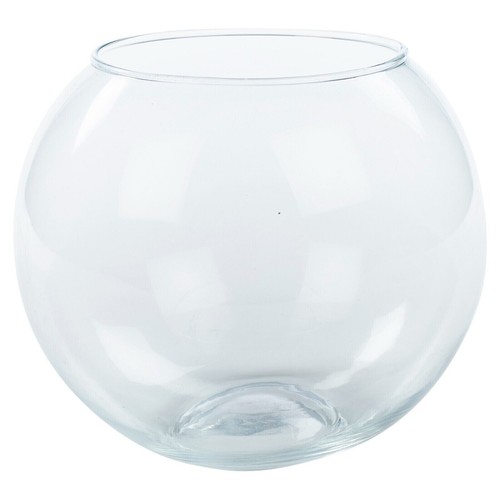 Clear recycled glass fish - clear,