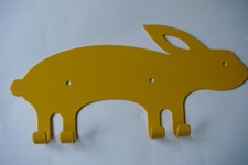 YELLOW RABBIT CLOTHES hook   ~