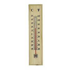 Wooden thermometer temperature - wooden,