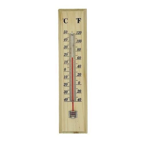 Wooden thermometer temperature - wooden,