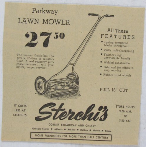 Vintage 1947 parkway push - 1947,