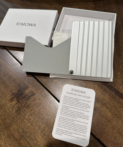 Rimowa card holder silver - rimowa,
