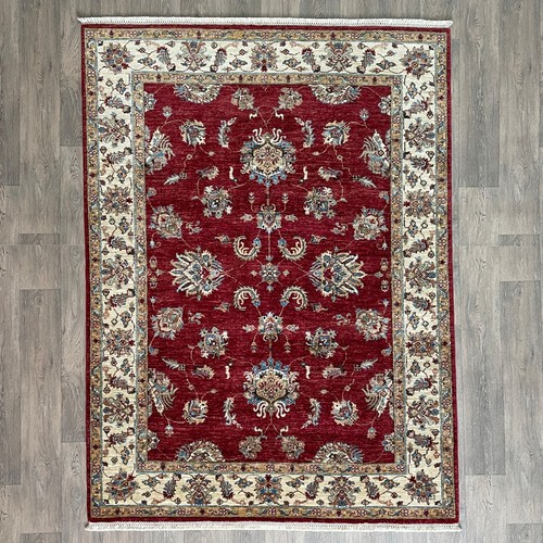 Red afghan sultanabad rug - red,