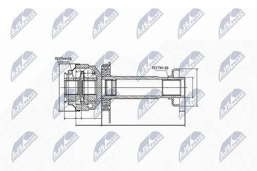 Nty driveshaft joint - nty,
