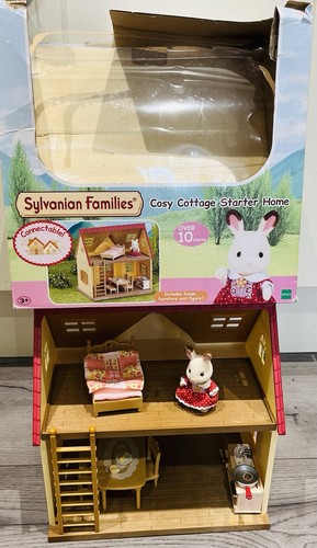 Sylvanian families red roof - families,
