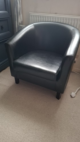 Black tub chairs - tub,