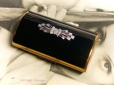 Black gold jeweled vintage