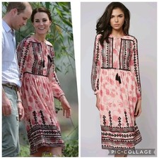 TOPSHOP Pink Embroidered